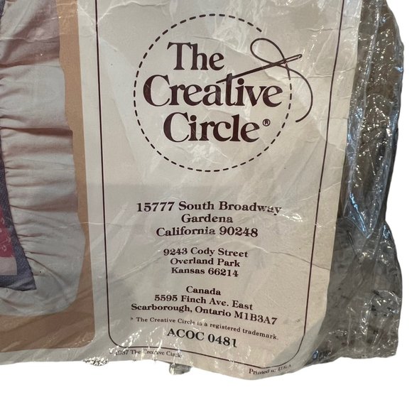 The Creative Circle Quilted Hearts 0482 Embroidery Kit Pink Blue Sealed - Picture 5 of 7